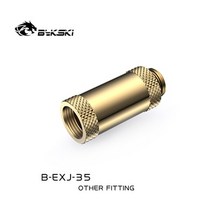 Bykski-여성 이음쇠 35mm 남성 G1/4 PC 물 냉각 증량제 연결 관 다중 색깔, 03 35mm gold