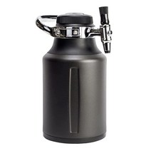 GrowlerWerks uKeg Go 탄산 그라울러 선물 및 크래프트 음료 디스펜서 소다 사이다 콤부차 및 칵테일용 애호가를 위한 놀라운 선물 1.9L(64온스) 칠, Chili_64 oz
