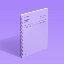 모트모트 스프링북 컬러칩 - 바이올렛 1EA (코넬시스템) 유선노트