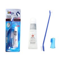 펫퍼스 은나노 치약칫솔세트 애견치약 강아지칫솔세트, 1