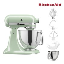 키친에이드 5KSM150PSW 아티잔 4.8L 틸트헤드 믹서 반죽기 스탠다드, 5KSM150PSW 피스타치오