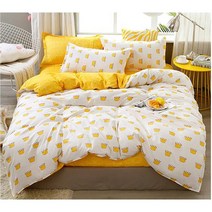 banhany 사계절 패턴 이불커버/침대시트/베개커버 침구세트 모음 싱글 퀸 모음전2 21091502, 7