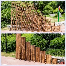 urkoteer 나무울타리 조립식 정원울타리 50cm 90cm 120cm 150cm ZL01, 원목색B--90CM