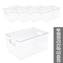 체인컴퍼니 투명 수납 정리함 대, 5개