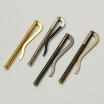 아유디 머니클립 부자재 가죽공예 버클 클립 홀더 재료, 골드