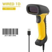 북 스캐너 스캔 무선 바코드 방수 핸드헬드 비트 레이저 리더 시스템, 1.NT1208 Wired 1D