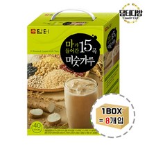 담터 15곡 미숫가루 40스틱(도매용) 1BOX (8개입) 식사대용 아침대용 식사용 음료 다이어트 사무실간식 어린이간식 타먹는 건강음료 손님용 겨울차 오곡 곡물, 본상품선택, 본상품선택