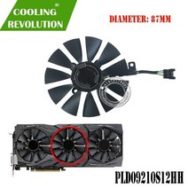 GPU VGA 쿨러 그래픽 팬 ASUS STRIX GTX 1080/980Ti/1060/1070 비디오 카드 냉각 시스템 gtx1080 gtx980t, [02] 5 PIN