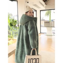 여자 FurFree 30대 빅사이즈 여우 퍼프리 에코퍼 페이크퍼 코트 양털 겨울이월상품 모피반대 슬림핏 겨울반코트
