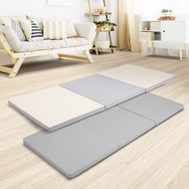 800x1800 3단 놀이방매트 유아바닥 거실쿠션시공 복도 어린이집 안전매트 층간소음방지 프리미엄 항균 폴더매트 100%국내생산 모던컬러 라돈테스트 통과 냉기차단매트, 800x1800 3단크림