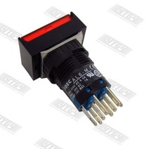 [SA ]Izumi IDEC 16mm 조명 푸시 버튼 스위치 자동 리셋 AL6M/HM 순간/라운드 2a2b DC24V--10PCS/LOT, 04 WHITE_01 Round