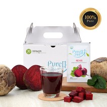 푸르미 제주산 레드비트 무첨가 저온착즙 비트즙 100ml 60포, 60개