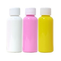 키즈맘아트 푸어링 아트 페인트 A세트 50ml x 3색 (흰색.분홍.노랑) (오브제 인형 별매), 상세페이지 참조