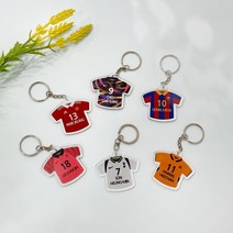 foreveryour 축구유니폼 주문제작 키링 열쇠고리 키홀더, 울버햄튼, 라지