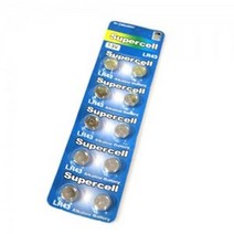 슈퍼셀 LR44 수은전지 건전지 10개1팩, 1개