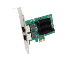 듀얼포트 기가비트 랜카드 유선 인텔칩셋 티밍지원 PCI-E 인터넷 컴퓨터 메인보드 PC내장 데스크탑 어댑터