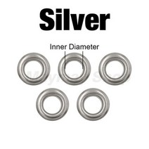 100 세트 4mm 아일렛 그로멧 와셔 금속 라운드 아이 링 수리 신발 가방 의류 벨트 모자 Leathercraft 액세서리, Silver