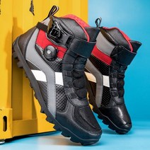 바이크부츠 라이딩숏부츠 남성 남성용 전문 오토바이 부츠 발목 모토크로스 레이싱 부츠 가죽 오프로드 모터보트 오토바이 신발 신제품, 42, B