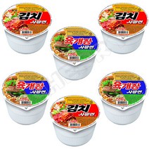 농심 육개장사발면12 김치사발면12 24입 반반 컵라면