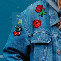 열접착 미니 와펜 자수패치 유아 미술놀이 초딩 유아 만들기 키트 초등학생 만들기 세트, 04_고급자수-빨간단풍 UCMPC1030