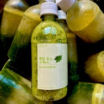[자체제작] 그린 사과 파인애플 레몬 케일 착즙 클렌즈 주스 330ml, 1개