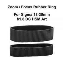 렌즈 줌 고무 링/초점 링 교체 시그마 18-35mm f/1.8 DC HSM 아트 카메라 액세서리 수리 부품, [02] Focus Rubber Ring, 02 Focus Rubber Ring