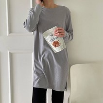 레이디플러스 1194-비나인 티 빅사이즈 롱티 심플티 베이직 캐주얼