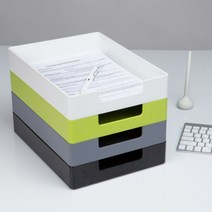 서류 정리함 (사각) 복사용지 견적서 발주서 분류함 서류적재함 소품정리함, 블랙