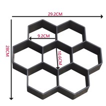 마당 보도 블럭 만들기 DIY 틀 시멘트 콘크리트 정원 디딤돌 디딤석 셀프 시공 금형, K타입 29.2X28X4.3CM