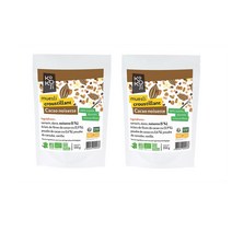 KOKOJI 코코지 크리스피 코코아 헤이즐넛 곡물 뮤즐리 시리얼 플레이크 cocoa hazelnut muesli 350g 2개, 1세트