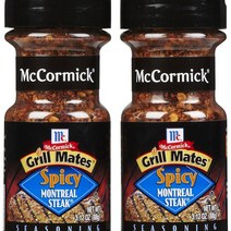McCormick Grill Mates Spicy Montreal Steak 맥코믹 그릴 메이트 스파이시 몬트리올 스테이크 시즈닝 3.12oz(88g) 2팩, 1개