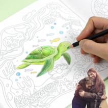 무병장수 어르신 색칠공부 컬러링북