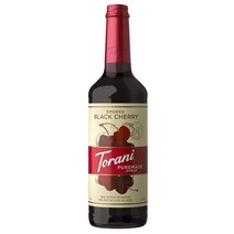 미국직구 토라니 퓨어메이드 시럽 훈제 블랙 체리 맛 유리병 네츄럴 맛 25.4 Fl. Oz. 750mL, 수량, 상세참조