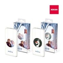 코끼리 겨울왕국2 코끼리 R팩 프리퀵 보조배터리 10000mAh, KPW-R100U1-DZ, 엘사 안나