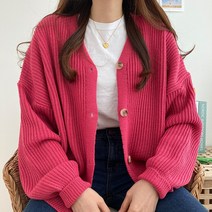 작은방 MGT-329 국내 제작 캔디 하찌 브이넥 아방핏 가디건 7컬러