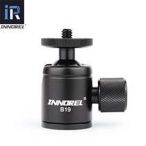 INNOREL B19 미니 삼각대 볼 헤드 휴대 전화 스마트 폰 알루미늄 합금 Selfie 스틱 경량 카메라 19mm 공, [01] B19 Mini Ballhead, 01 B19 Mini Ballhead
