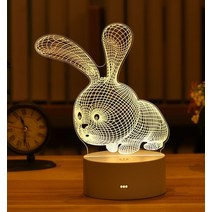 led전광판 노트 보드 크리에이티브 Led 작은 야간 조명 Usb 메시지 축제 펜 선물 어린이 여자 친구 장식, [22] Rabbit