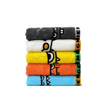 충무타올 스위트몬스터 비비드 자가드 150g CP30150 수건, 블루 + 오렌지 + 옐로우 + 화이트 + 그레이, 5장