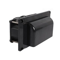 12V 25W 사이드 에어 벤트 팬-슈퍼 사일런트 환기 배기 포트 레인지 후드 내부 그리드 포함 150x80x72m, [01] black