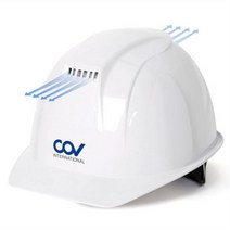 통풍 바람유입 화이트 작업현장 안전모 헬멧 낙하물 공사장 공사 건설회사, 코브 안전모 통풍형-백색