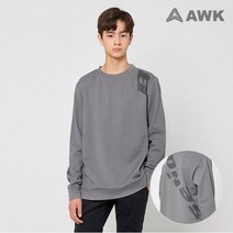 에어워크주니어 사선 빅레터링 폴리스판 기모티셔츠