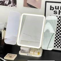 반디비 스탠드 LED 탁상 거울 조명 화장대 거울 뷰티 메이크업 LM622, 핑크