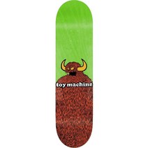TOY MACHINE (토이 머신) 스케이트 보드 데크 FURRY MONSTER L.GREEN (8.25 x 31.9) 스케보