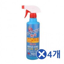 LF천장 창틀 실크벽지 얼룩 곰팡이제거제 500ml 4개 곰팡이제거법 텐트곰팡이제거 장판 창문실리콘 한번애 항균제 방곰팡이제거, 상세페이지 참조