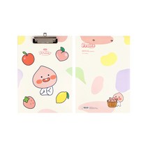 카카오프렌즈 / 리틀카카오프렌즈 프루티 A4 클립보드 / 4개 묶음상품 / 라이언 어피치 무지 튜브 / 캐릭터클립보드 보드파일 결재판