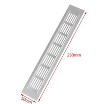 호환 창문형 산업용 가정용 소형 미니 환기 팬 배기휀 흡출기 50mm 그릴 알루미늄 합금 통기성 메쉬 블랙 캐비닛 에어 벤트 커버 슈 캐비닛 냉각 그리드, 50x250mm