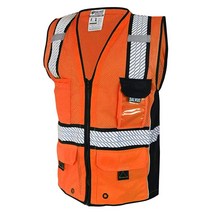 SALVUS Primus 클래스 2 ANSI 높은 가시성 반사 안전 조끼 OSHA HiVis 건설 측량사 작업 남성187747