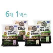 테비토퍼 두부두부 가는입자 7L 6개입 고양이모래, 향:복숭아
