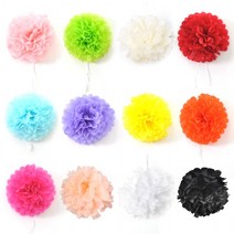 파티쇼 파티꽃볼 페이퍼벌룬, 베이비핑크4p+라이트블루4p