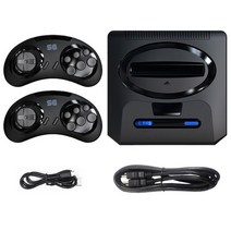 게임패드 16 비트 무선 비디오 콘솔 MD 스틱 2.4G Sega Genesis 호환, 한개옵션1, 01 Black